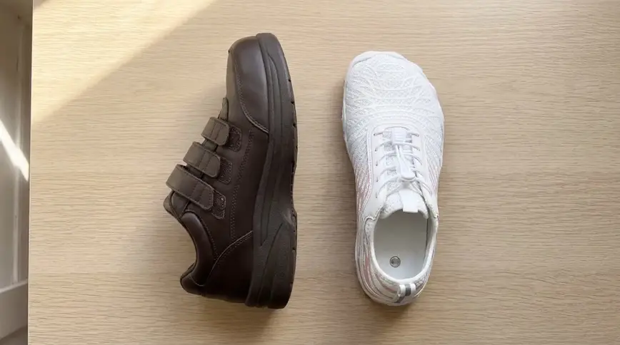 Comparison: orthopaedic shoes vs Motion Ground